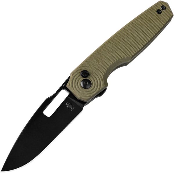Kizer Cutlery Dogfish Button Lock - OD G10