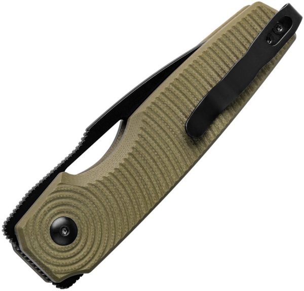 Kizer Cutlery Dogfish Button Lock - OD G10