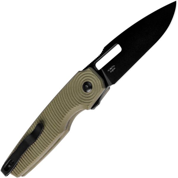 Kizer Cutlery Dogfish Button Lock - OD G10