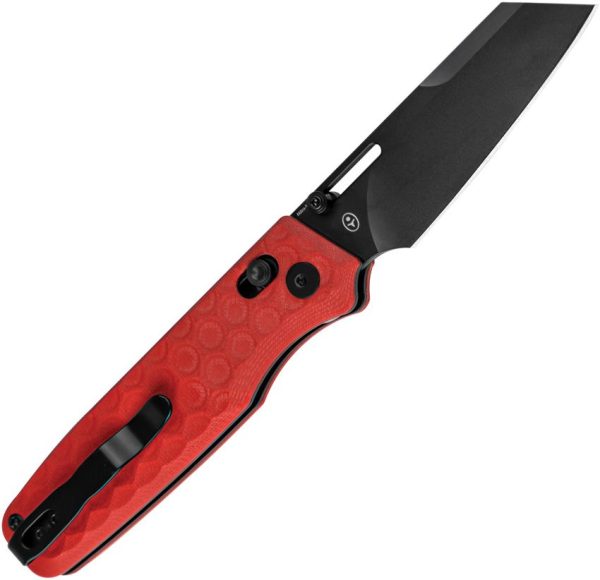 Kizer Cutlery Task Clutch Lock - Red G10