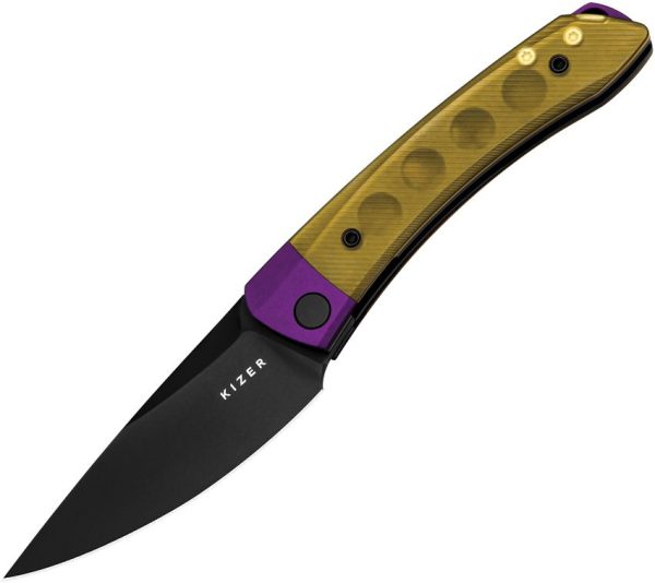 Kizer Cutlery Mini Momo Linerlock - Purple Bolster