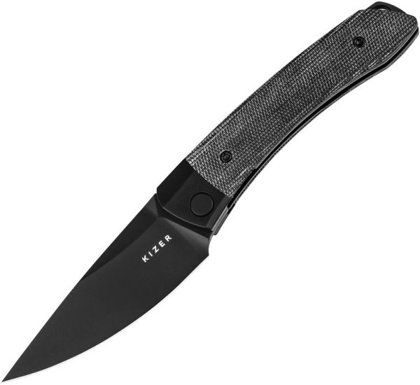 Kizer Mini Momo Linerlock - Black Micarta 154CM