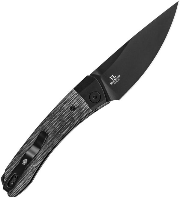 Kizer Mini Momo Linerlock - Black Micarta 154CM