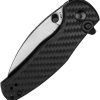 Kizer Mini Grouper Button Lock - Carbon Fiber Nitro V