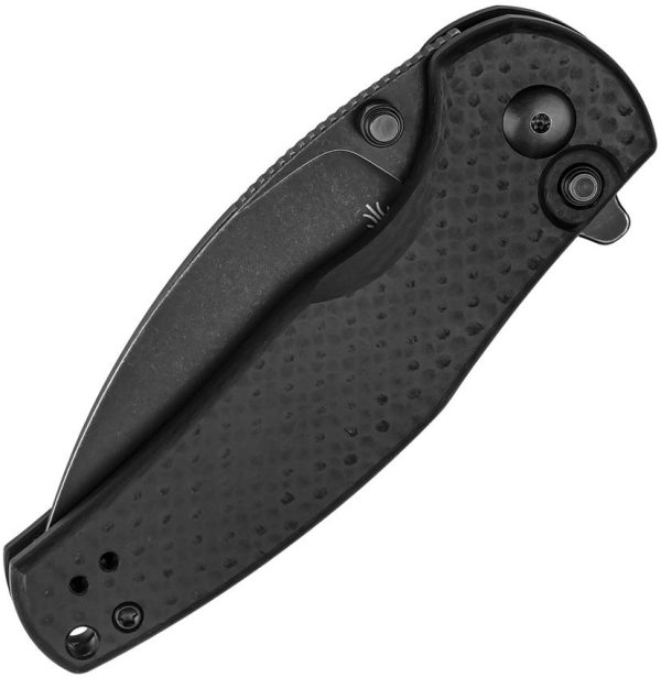 Kizer Mini Grouper Button Lock - Carbon Fiber Black