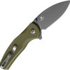 Kizer Mini Grouper Button Lock - OD Green G10 D2