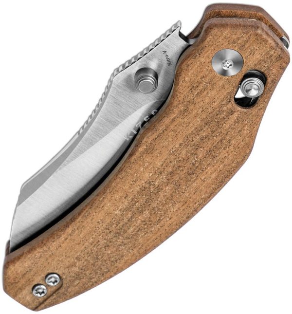 Kizer Bulldog Clutch Lock - Mkuruti Wood Nitro V