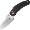 Kizer Bulldog Clutch Lock - Black/Pink 154CM Sheepsfoot