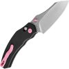Kizer Bulldog Clutch Lock - Black/Pink 154CM Sheepsfoot