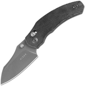 Kizer Mini Bulldog Clutch Lock - Black Micarta