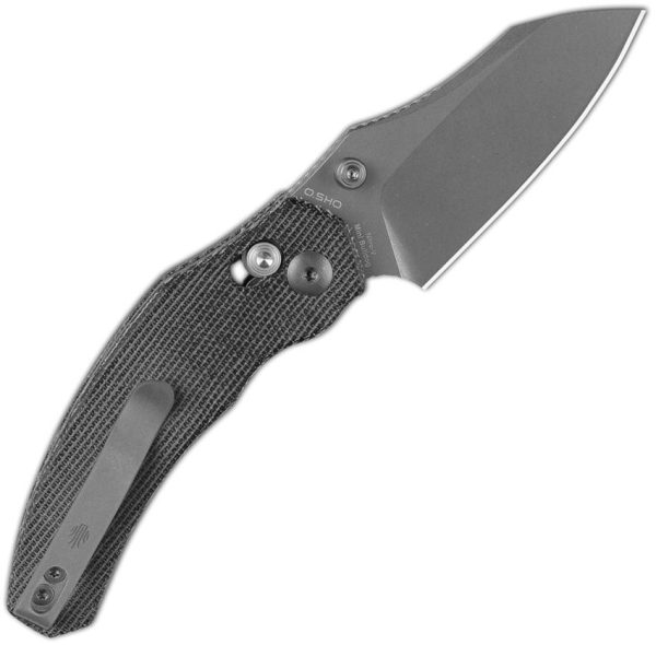 Kizer Mini Bulldog Clutch Lock - Black Micarta