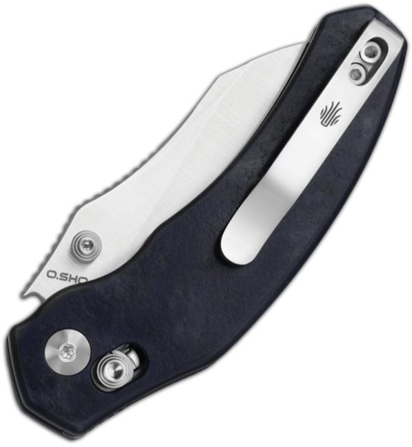 Kizer Mini Bulldog Clutch Lock - Blue Richlite