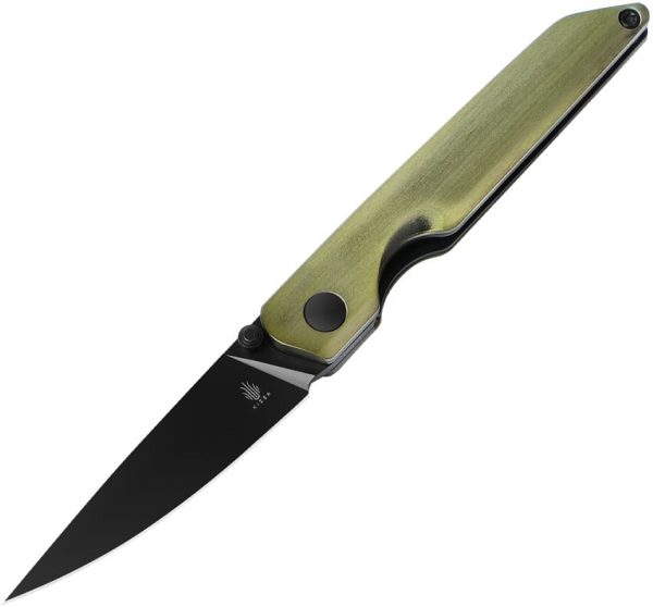 Kizer Shot Linerlock - Green Aluminum Handle
