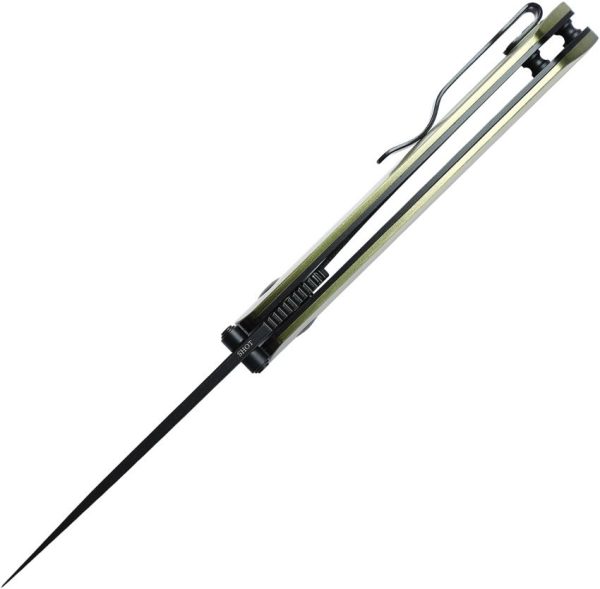 Kizer Shot Linerlock - Green Aluminum Handle