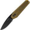 Kizer Tomb Button Lock - Amber PEI Handle