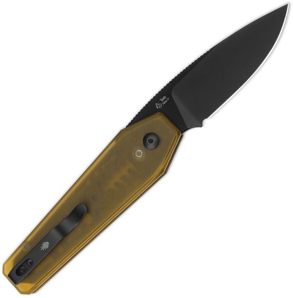 Kizer Tomb Button Lock - Amber PEI Handle