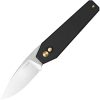 Kizer Tomb Button Lock - Black Aluminum