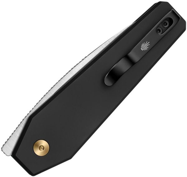 Kizer Tomb Button Lock - Black Aluminum