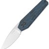 Kizer Tomb Button Lock - Black Blue G10