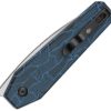 Kizer Tomb Button Lock - Black Blue G10