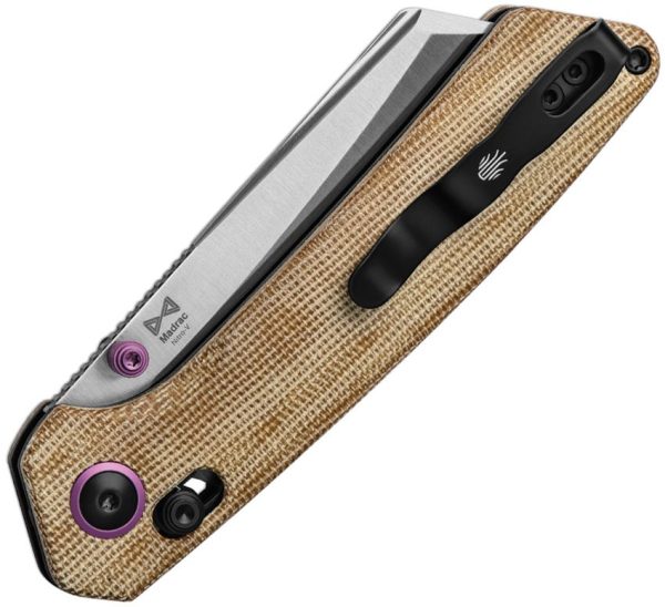 Kizer Cutlery Madrac Clutch Lock Natural Micarta