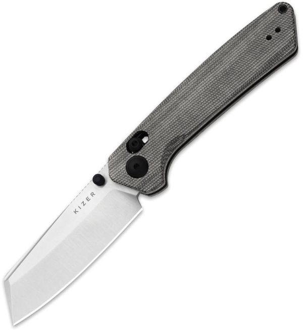 Kizer Cutlery Madrac Clutch Lock Sheepsfoot Black