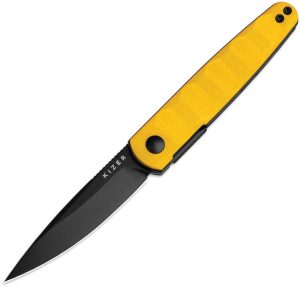 KIV3722A3.jpg Kizer Bamboo Linerlock Yellow G10 Pocket Knife