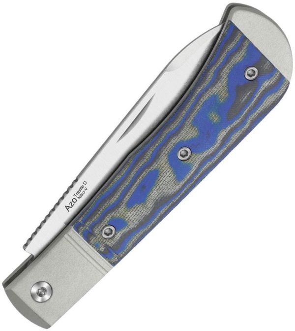 Kizer Cutlery Trestle D Slip Joint - Blue Micarta