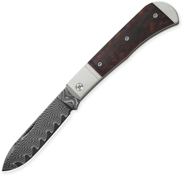 Kizer Cutlery Trestle D Slip Joint - Damascus Wood