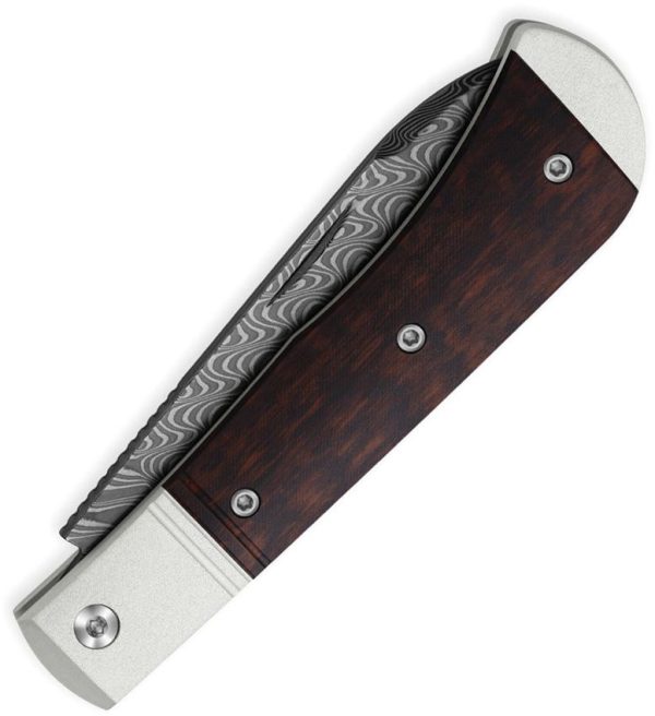 Kizer Cutlery Trestle D Slip Joint - Damascus Wood