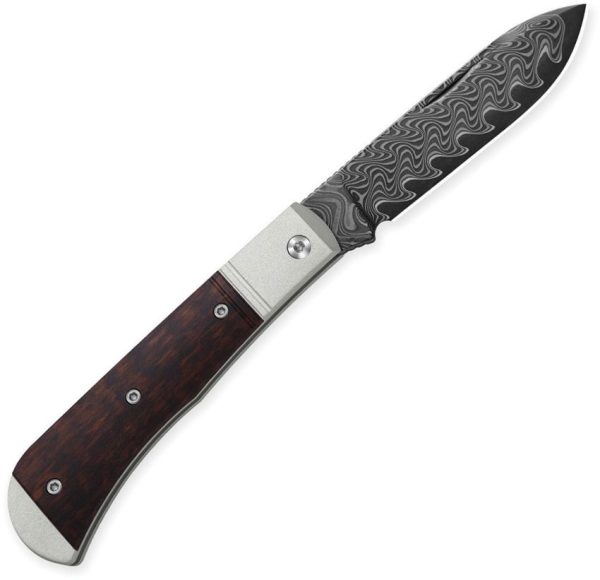 Kizer Cutlery Trestle D Slip Joint - Damascus Wood