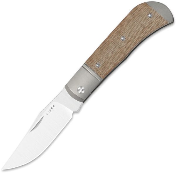 Kizer Cutlery Trestle Slip Joint - Titanium Micarta