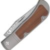 Kizer Cutlery Trestle Slip Joint - Damascus Titanium