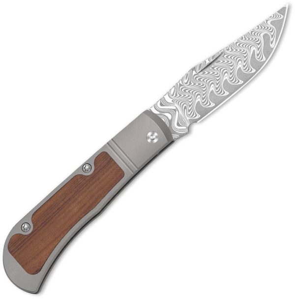 Kizer Cutlery Trestle Slip Joint - Damascus Titanium