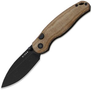 Kizer Cutlery Phoca BD Button Linerlock Brown