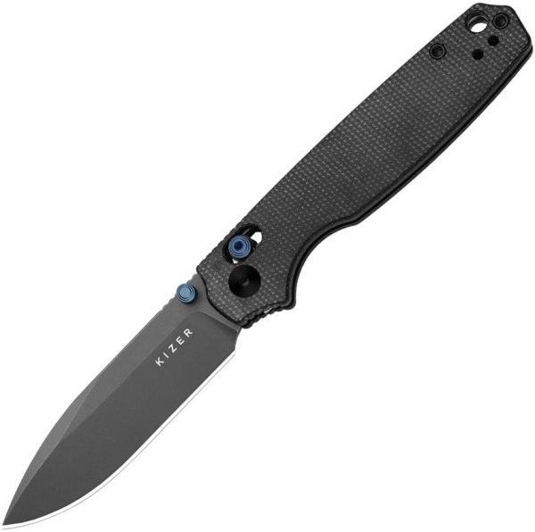 Kizer Pokiman Clutch Lock - Black Micarta AEB-L