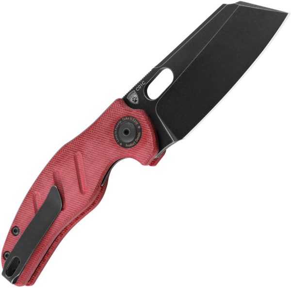 Kizer C01C Sheepdog Linerlock - Red Denim Micarta
