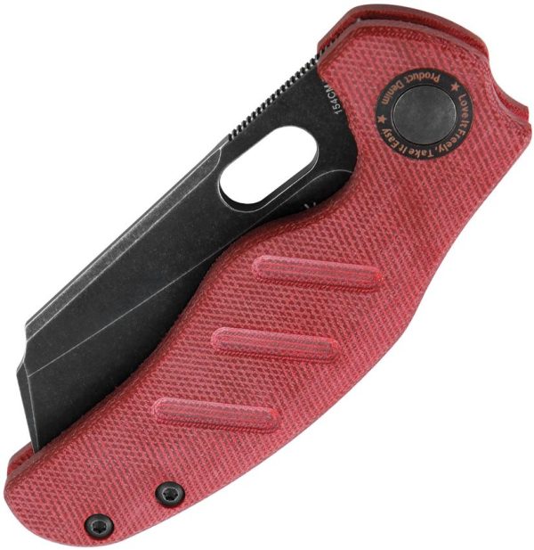 Kizer C01C Sheepdog Linerlock - Red Denim Micarta