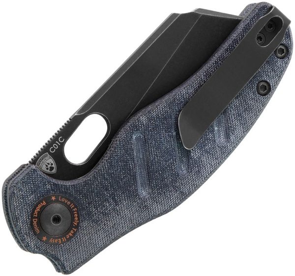 Kizer C01C Sheepdog Linerlock - Blue Denim Micarta
