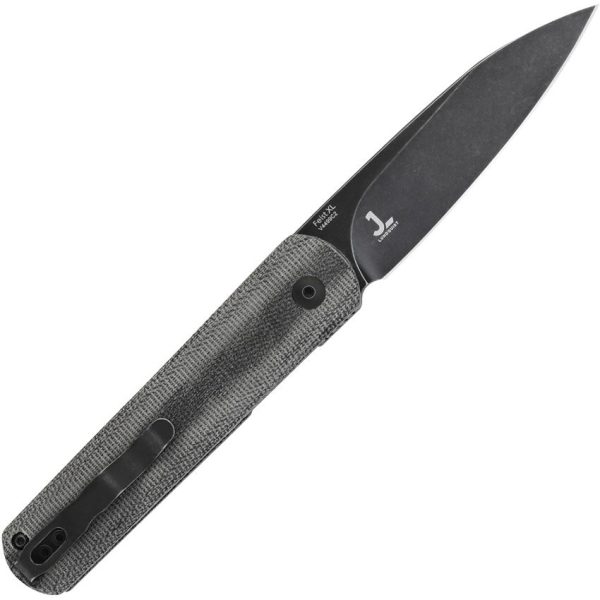 Kizer Fiest XL Linerlock - Black Canvas Micarta