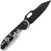 Kizer Cormorant Button Lock Black G10