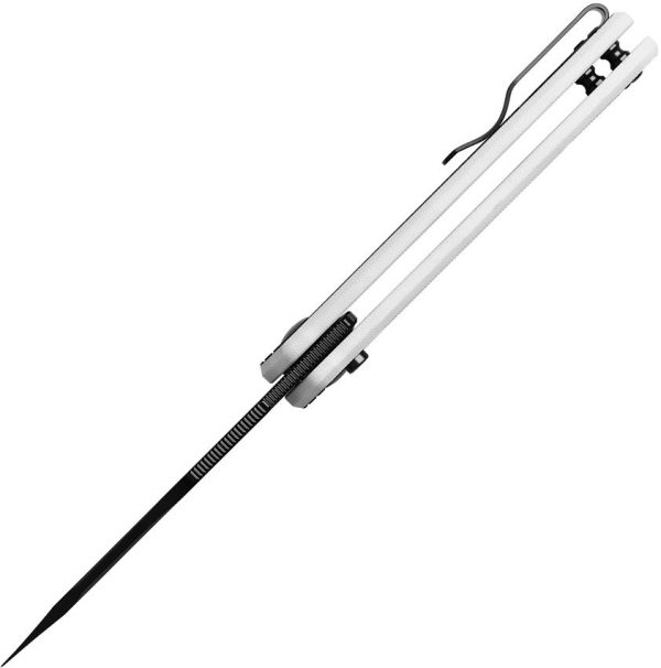 Kizer Cormorant Button Lock Black G10