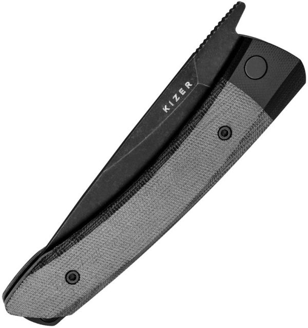 Kizer Momo Linerlock Black Micarta Nitro V