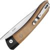 Kizer Momo Linerlock Brown Micarta Nitro V