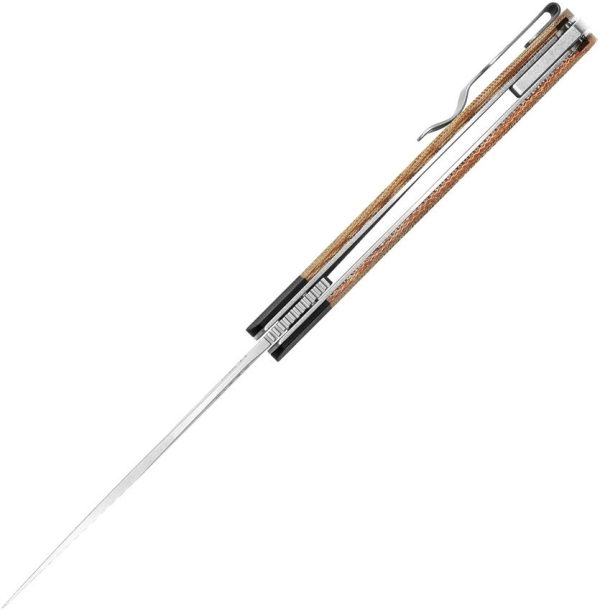 Kizer Momo Linerlock Brown Micarta Nitro V