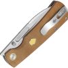 Kizer Retro Linerlock Brown Micarta Nitro V