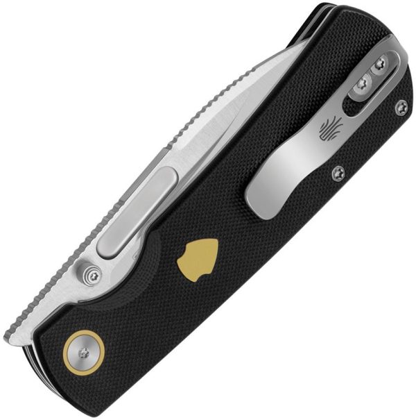 Kizer Retro Linerlock Black G10 Folding Knife
