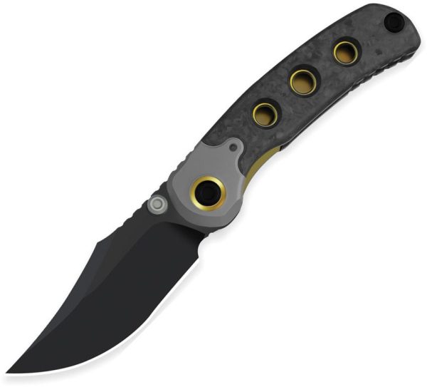 Kizer Pioneer Linerlock M390 Black DLC Titanium