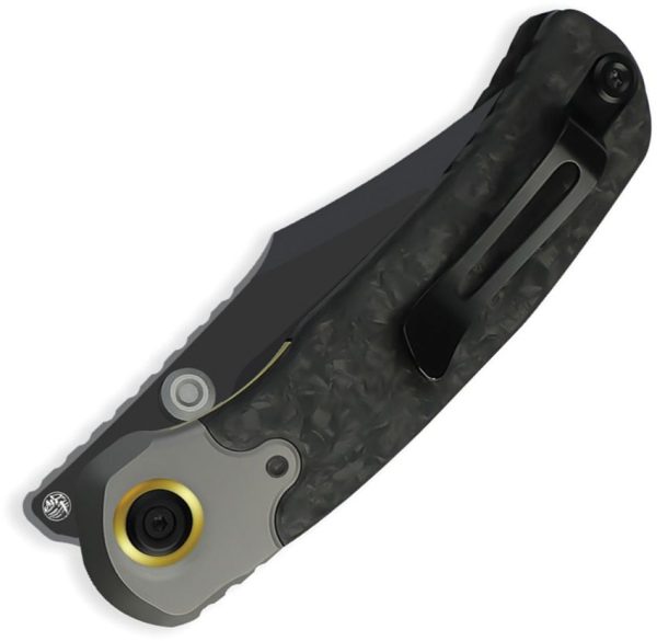 Kizer Pioneer Linerlock M390 Black DLC Titanium