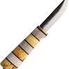 Kellam Tonttu Carbon Steel Fixed Blade - Birch Antler
